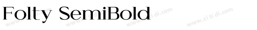 Folty SemiBold字体转换